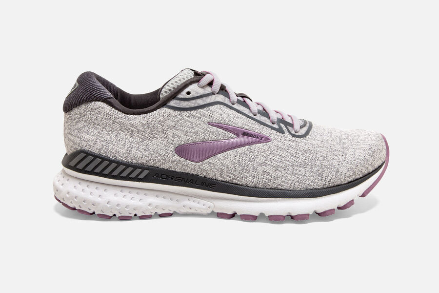 Womens Brooks Adrenaline GTS 20 Walking Shoes Grey/White/Valerian | Shoes 5384-UNJCQ